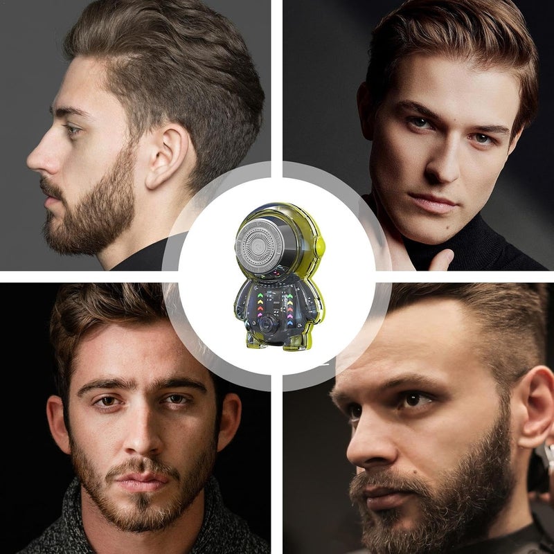 windforgecraft Electric Shaver for Men - Rechargeable Space Man Shaver - Portable Electric Shaver for Men, Charging Shave for Smooth Shave, Small Electric Shaver with HD Display - Image 4
