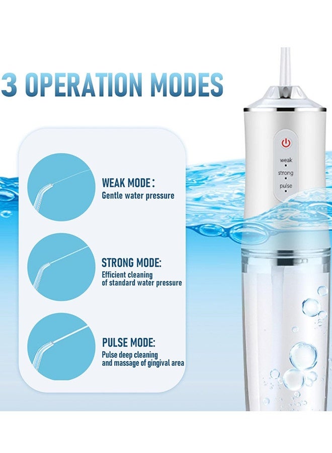 فيب هوم مزيل أسنان كهربائي لاسلكي بـ 3 وضعيات و4 نفثات، مزيل أسنان بالضغط المائي، تنظيف وتنظيف الأسنان، فرشاة مائية للفم. - Image 5