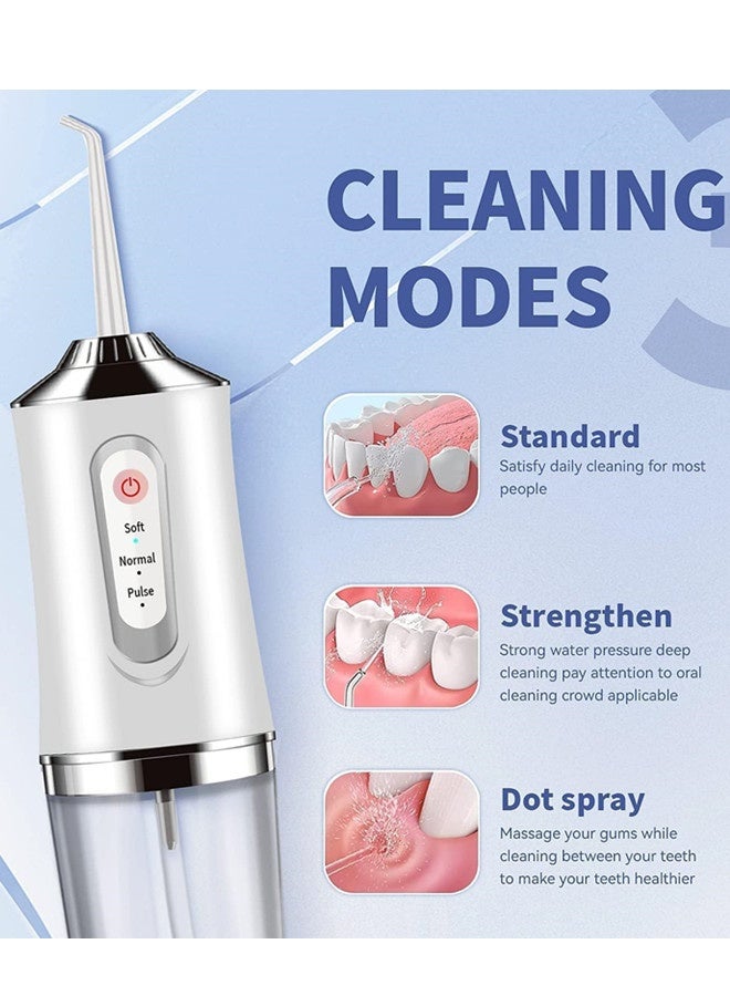 فيب هوم مزيل أسنان كهربائي لاسلكي بـ 3 وضعيات و4 نفثات، مزيل أسنان بالضغط المائي، تنظيف وتنظيف الأسنان، فرشاة مائية للفم. - Image 2