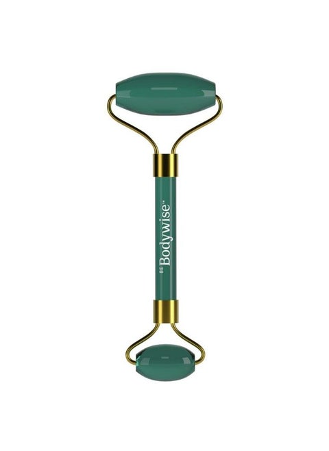 Jade Roller; 100% Natural Jade Face Roller; Tightens Skin Reduces Wrinkles & Improves Blood Circulation; Best For Serum Application; Double Sided For Toning & Firming Face