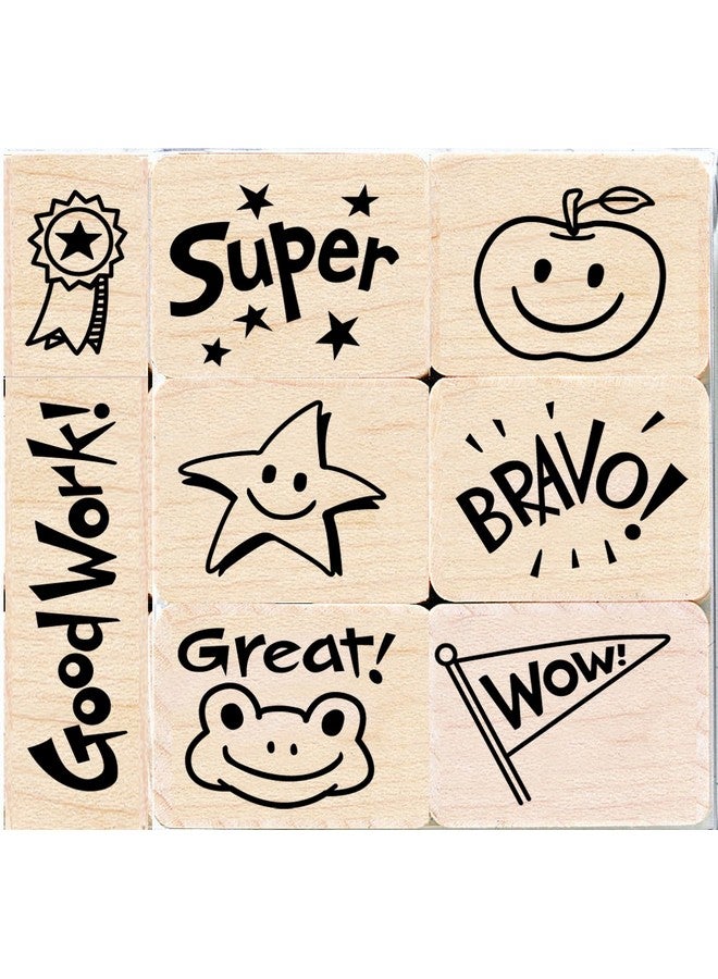 Hero Arts Ll599 Wood Sets Bravo For Teacher - Image 1