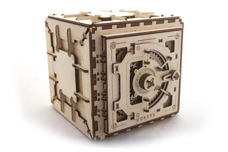 UGEARS Model Safe Kit | 3D Wooden Puzzle | DIY Mechanical Safe - Image 1