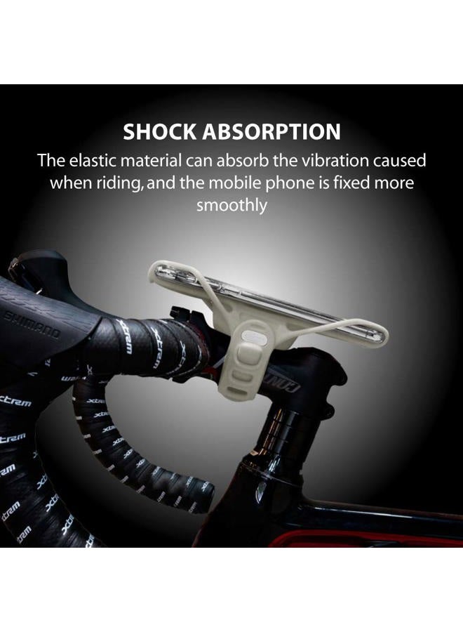 BONE 【Bone】Bike Tie Pro 3 Bike Phone Mount Bicycle Phone Holder for Stem Mounting 4.7"-7.2" Cell Phones, Ultra Light Phone Mount for Bike Motorcycle Road Mountain Bicycle Accessories - Gray - Image 5