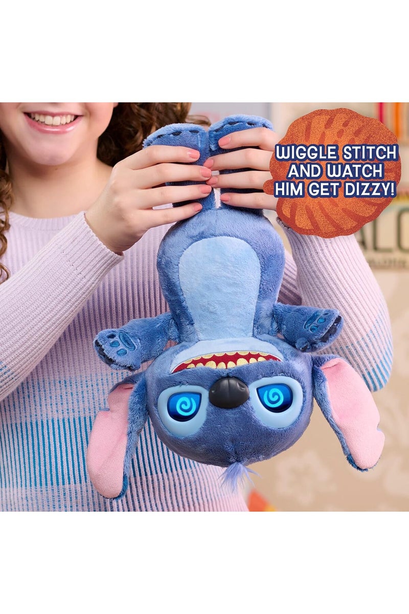 Disney Just Play Stitch Interactive Plush Toy, 13.5" Tall, Over 50 Sounds & Expressive LCD Eyes - Image 5