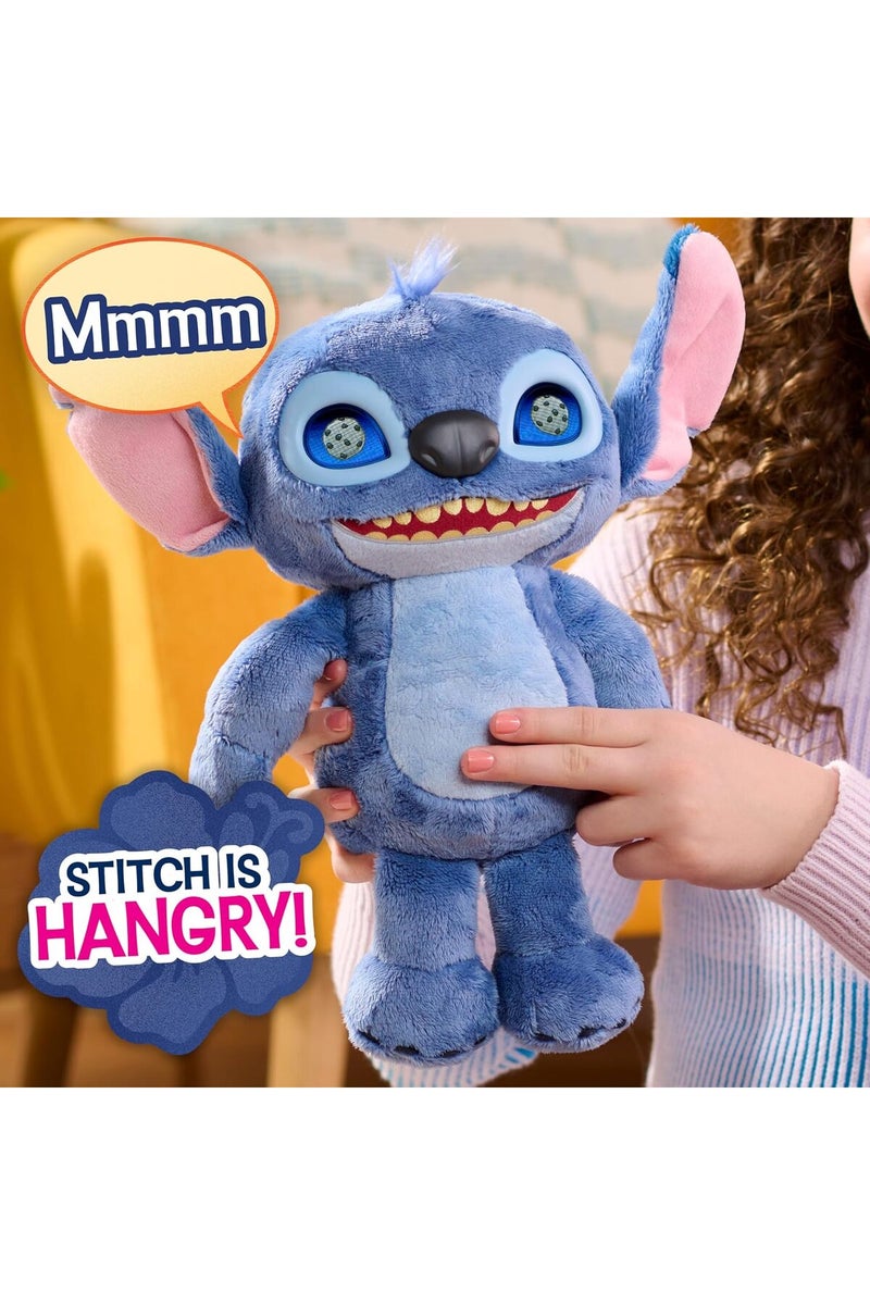 Disney Just Play Stitch Interactive Plush Toy, 13.5" Tall, Over 50 Sounds & Expressive LCD Eyes - Image 4