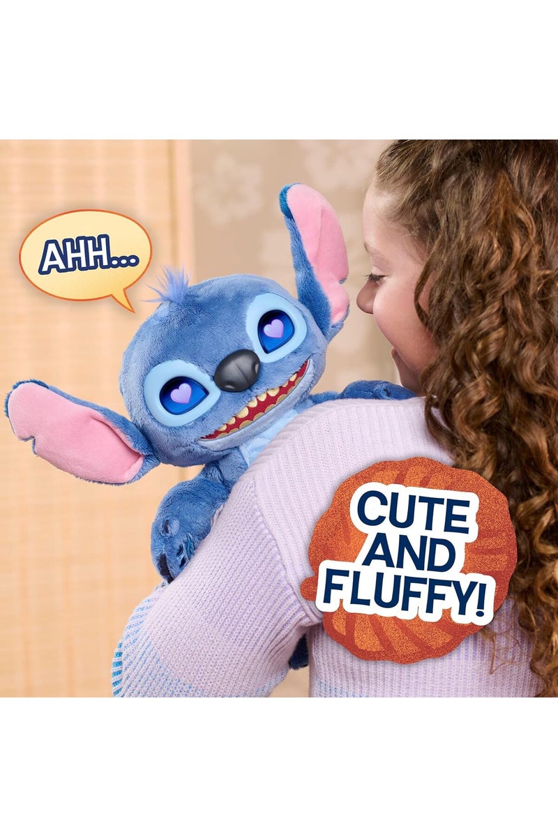 Disney Just Play Stitch Interactive Plush Toy, 13.5" Tall, Over 50 Sounds & Expressive LCD Eyes - Image 3