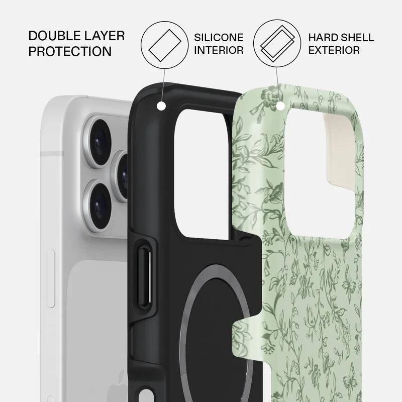 BURGA Burga iPhone 17 Pro Lost In Thought Premium Case Compatible with Hybrid Dual-Layer Hard Shell + Silicone Protection - Scratch-Resistant Shockproof Mobile Cover