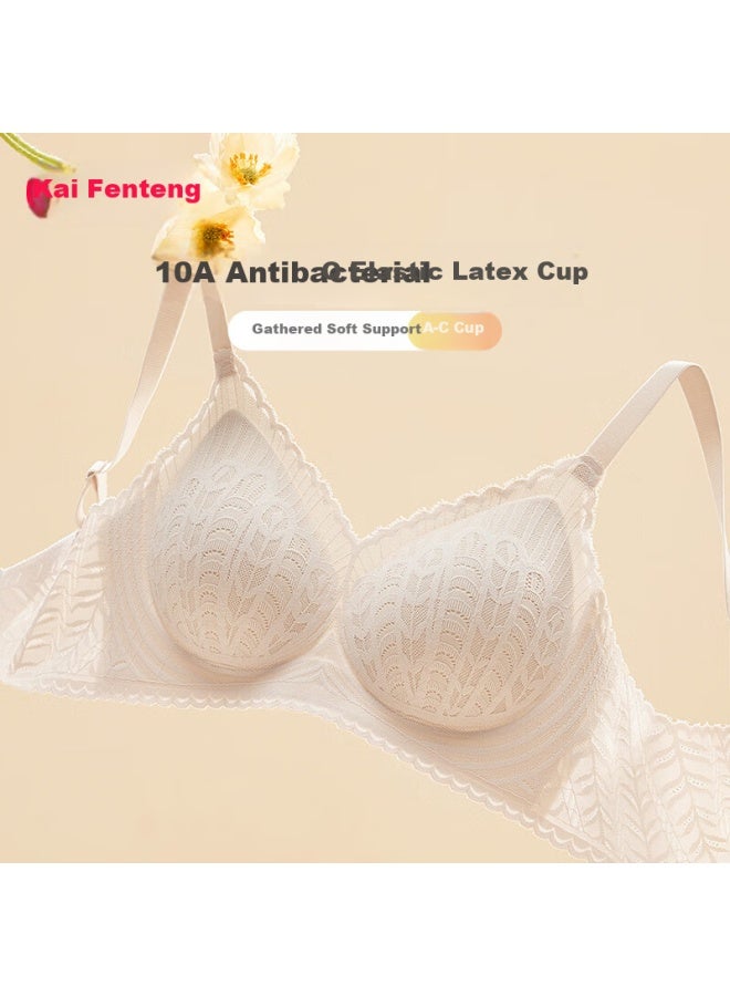 Fenton Fenteng Wireless Bra For Women, New Style, Antibacterial Latex, Lightweight Cups Lace, Prevents Side Bulge, Women's Underwear - Image 1