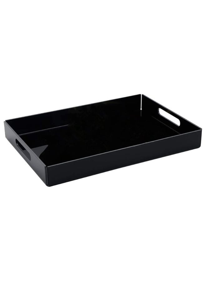 Garkoo "Garkoo – Luxury Acrylic Serving Tray – Size 25×35 cm – Durable Seamless Design with Handles – Open-Sided – Ideal for Hotels, Restaurants & Room Service" - Image 1