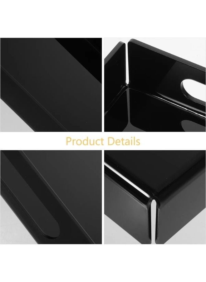 Garkoo "Garkoo – Luxury Acrylic Serving Tray – Size 25×35 cm – Durable Seamless Design with Handles – Open-Sided – Ideal for Hotels, Restaurants & Room Service" - Image 3