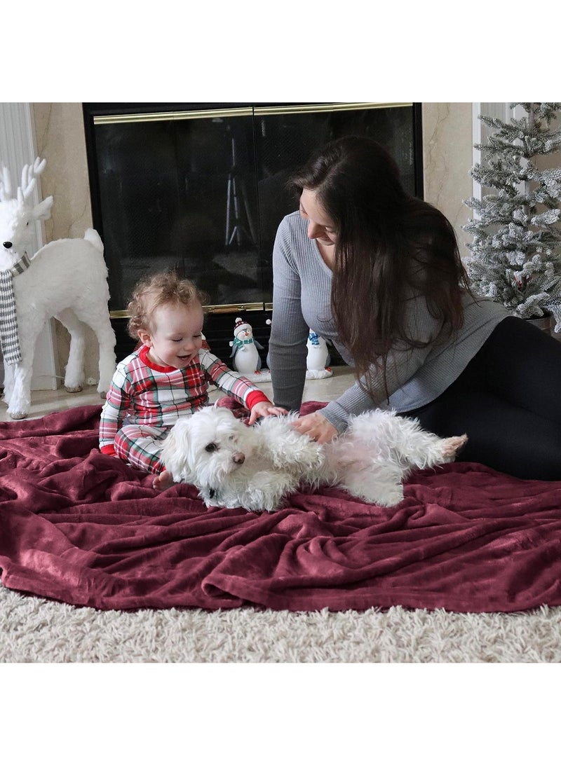 general 88 x 106inch Flannel Double Layer Sofa Cover Blanket - Image 3