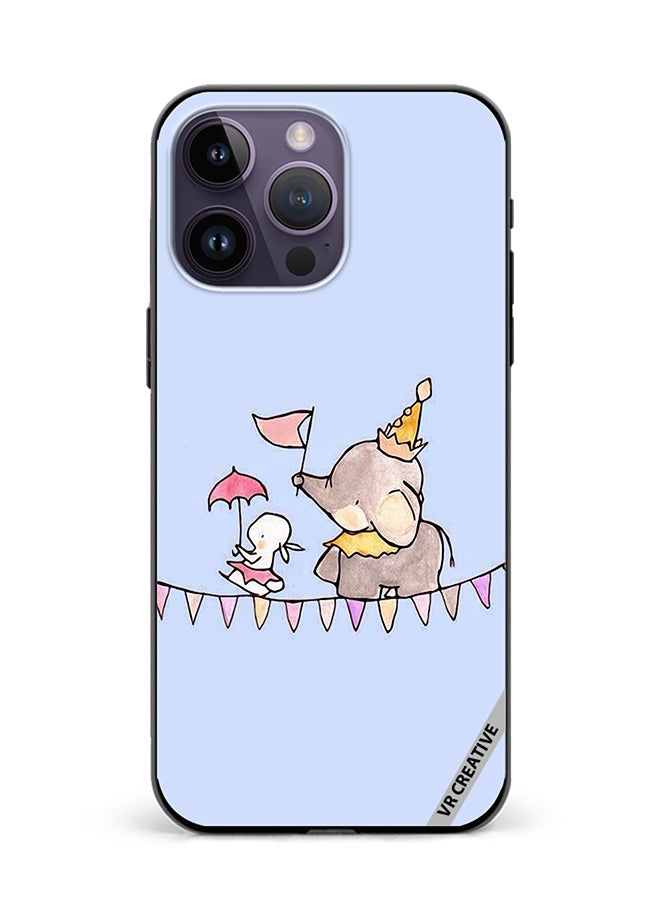 Protective Case Cover For Apple iPhone 16 Pro Merry Elephant Design Multicolour