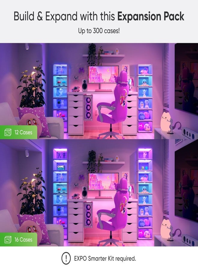 Nanoleaf Smart LED Shoe Boxes Sneaker Display Case, Stackable Shoe Storage Organizers, Collection Crate, Figures & Collectibles Showcase (1-Pack Expasion Kit, Requires Stater Kit) - Image 3
