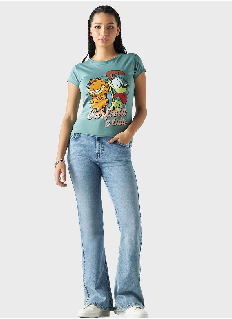 Garfield Print T-Shirt - pzsku/ZCAAEBCB08A3A616C5B81Z/45/_/1719505548/52e75244-3a8f-4348-ac1a-3059b8c2280a