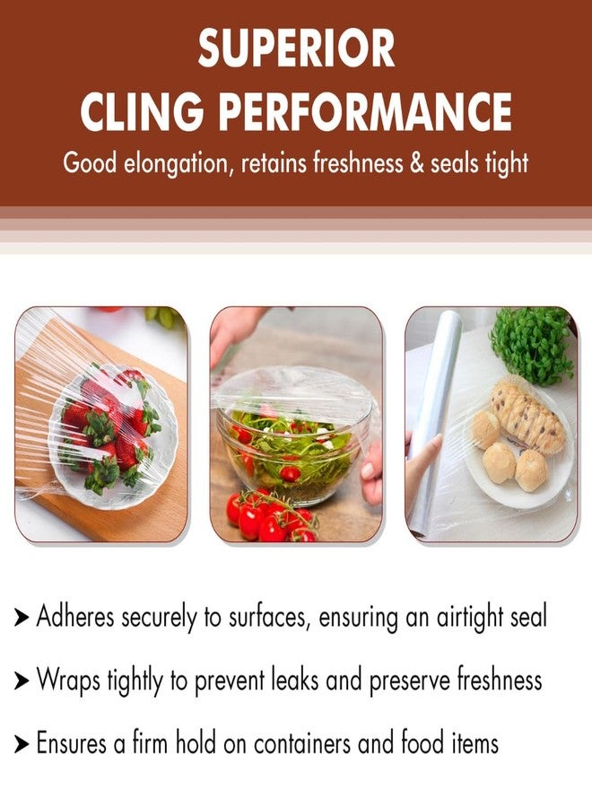 GREENDOT BIOPAK Biodegradable & Compostable Bio Cling Film Wrap (30m x 30cm), Made from Corn Starch, Ideal for Food Storage & Packing, Plastic-Free, BPA-Free, Food-Safe Multipurpose Food Cling Film - Image 3