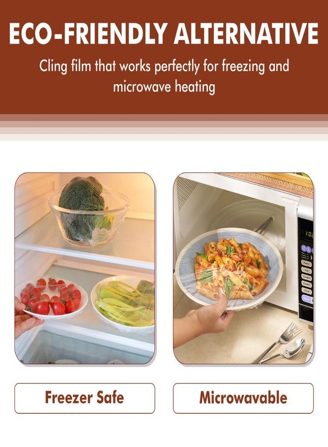 GREENDOT BIOPAK Biodegradable & Compostable Bio Cling Film Wrap (30m x 30cm), Made from Corn Starch, Ideal for Food Storage & Packing, Plastic-Free, BPA-Free, Food-Safe Multipurpose Food Cling Film - Image 5