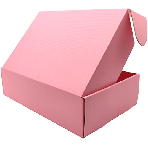 Lmuze Pink Shipping Boxes for Small Business Pack of 20-12x9x4 inches Cardboard Corrugated Mailer Boxes for Shipping Packaging Craft Gifts Giving Products - Image 4