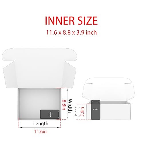 Lmuze Pink Shipping Boxes for Small Business Pack of 20-12x9x4 inches Cardboard Corrugated Mailer Boxes for Shipping Packaging Craft Gifts Giving Products - Image 2