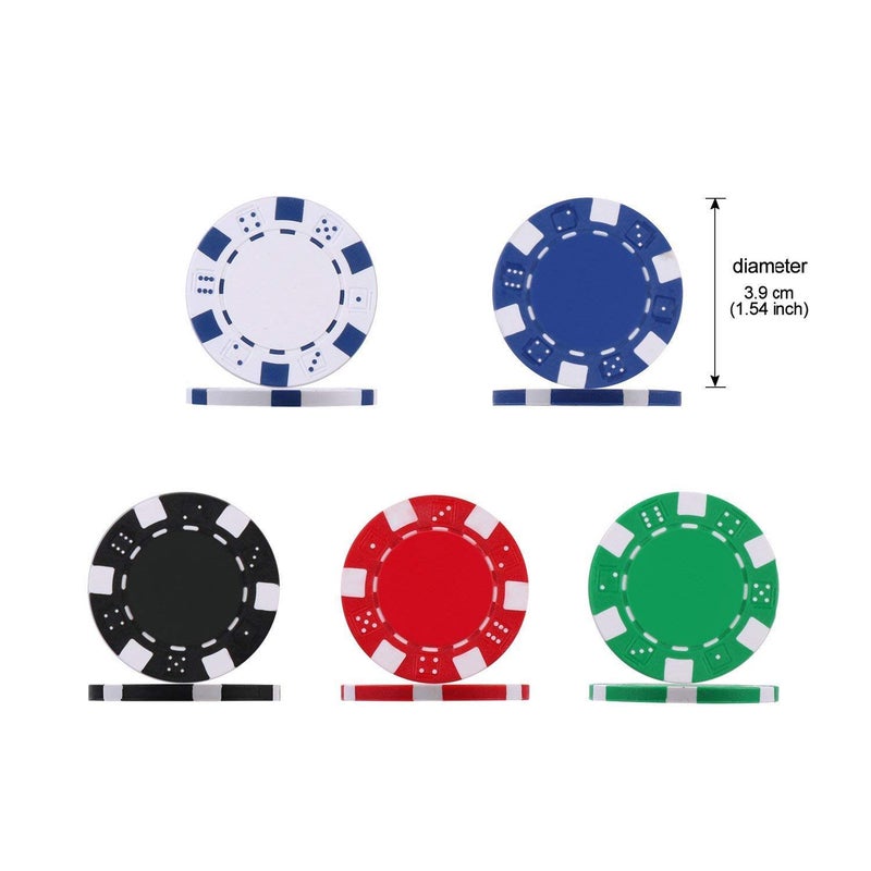 Hemtik Professional Grade 300 Ceramic Chips with Aluminum Case, Playing Cards, Dealer Button for Texas Hold’em, Blackjack, Games | Complete Poker Game Set (300) - Image 5