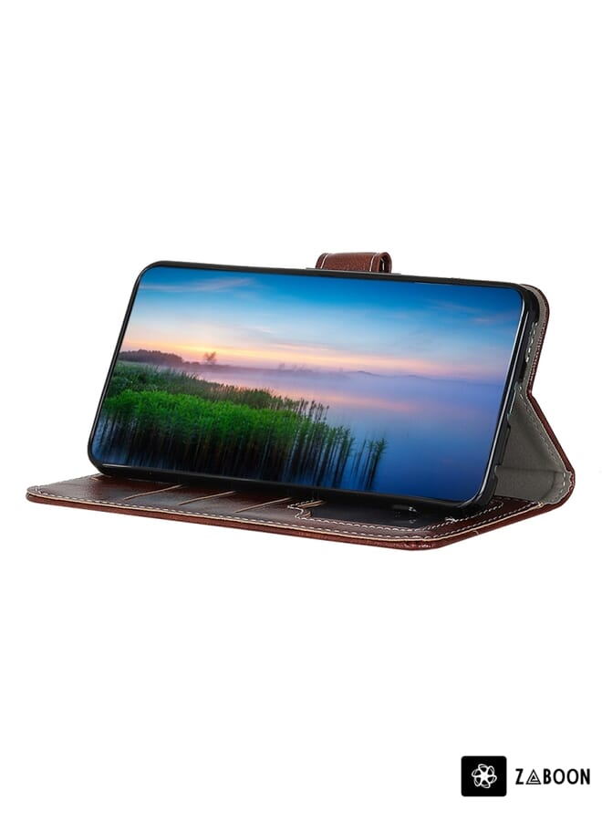 Zaboon Protective Case For Xiaomi Mi 11 Retro Crazy Horse Texture Horizontal Flip Leather Case with Holder & Card Slots & Photo Frame & Wallet - Image 5