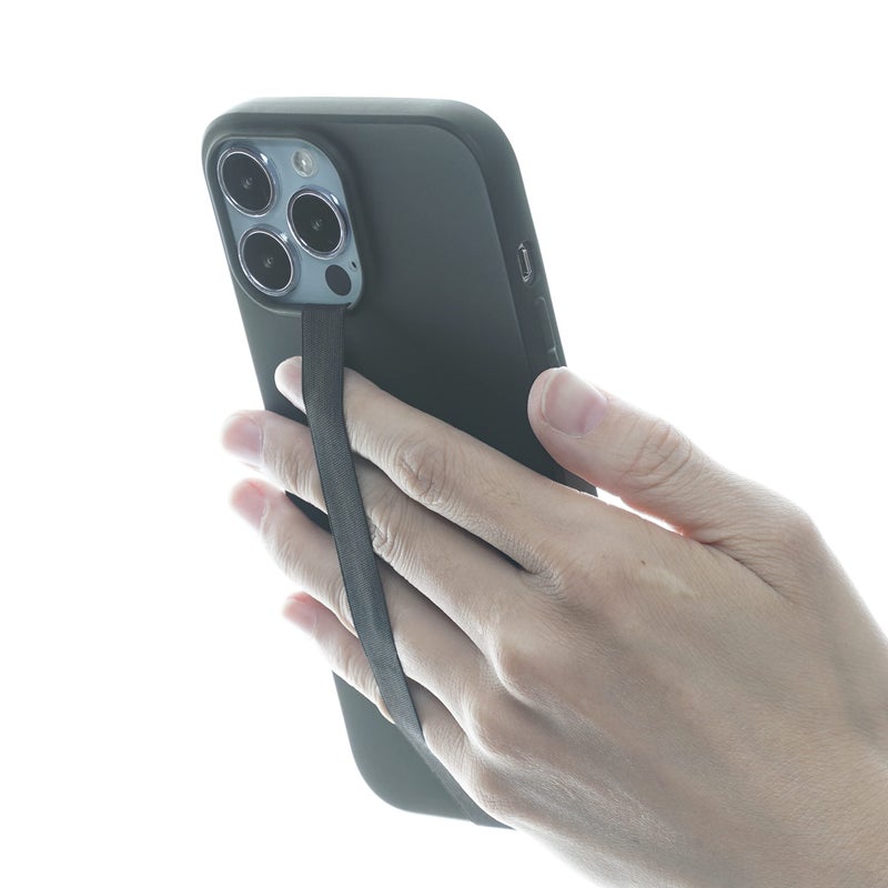 TFY Elastic Phone Strap, Universal Slim Hand Finger Grip, Non-slip Cell Phone Holder, fit Most Smartphones Case - 2 Pieces (Black) - Image 5