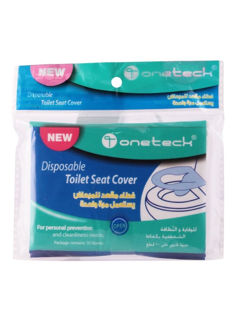 Onetech Onetech Disposable Toilet Seat Covers - 10 Pack of Hygienic, Soft & Comfortable Covers for Travel and Home Use 