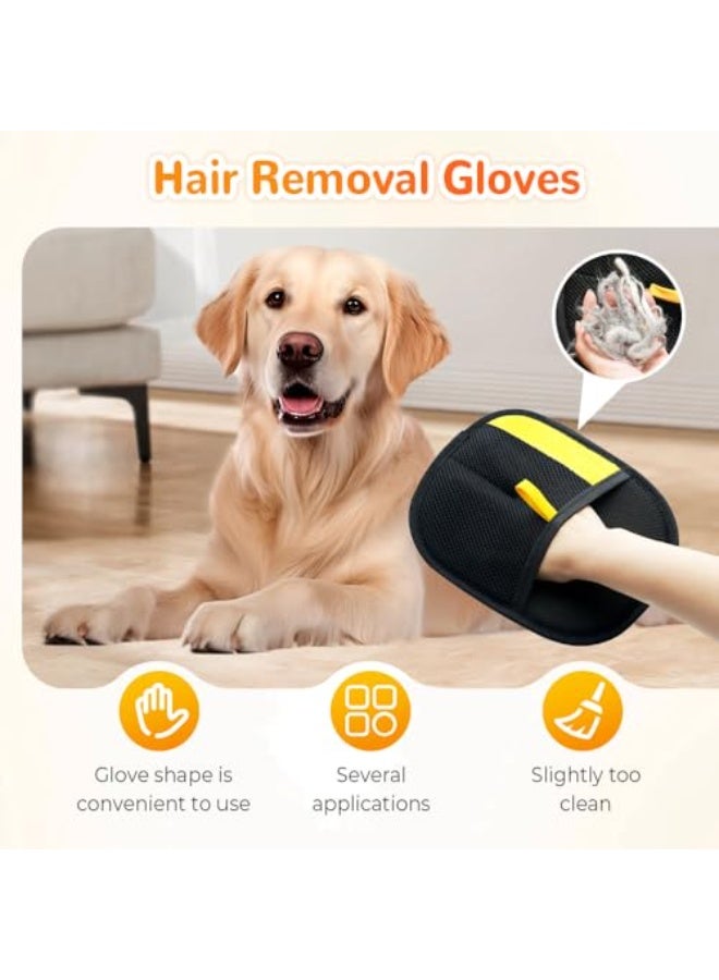 YelaJoy 3PCS Pet Hair Removal Glove for Cats & Dogs, 2025 Upgrade Pet Hair Remover Glove, Electrostatic Pet Hair Removal Gloves for Dogs and Cats, Reusable Pet Hair Remover Glove (3PCS) - Image 2