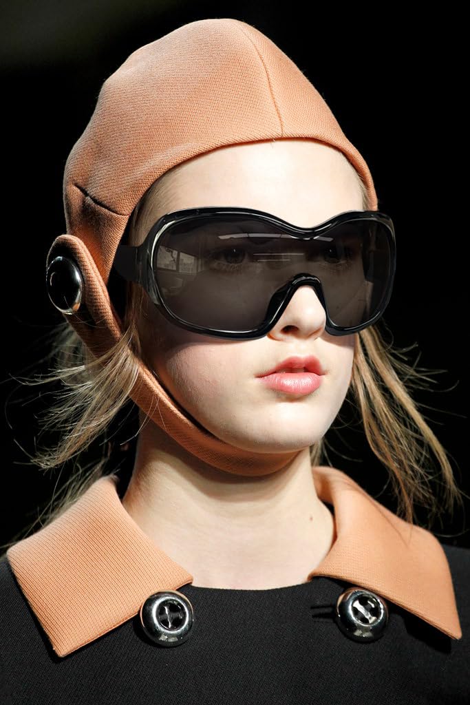 TYA Oversized Trendy Wrap Around Sunglasses for Women Men - Cool Concert Black shades 2000s Retro Round Big Shield Glasses - Image 2