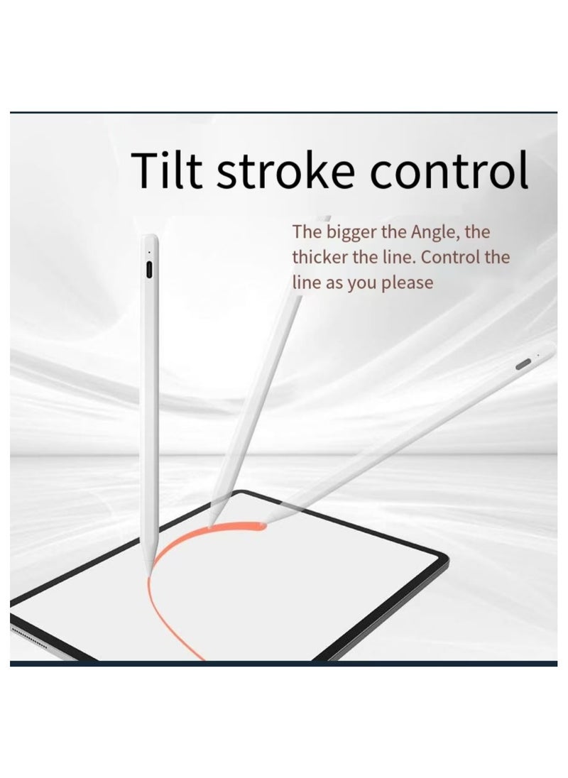 ULHYC Active digital stylus Pencil Pro second-generation iPad stylus with fast charging and palm rejection function, suitable for Apple iPad white  - Image 3