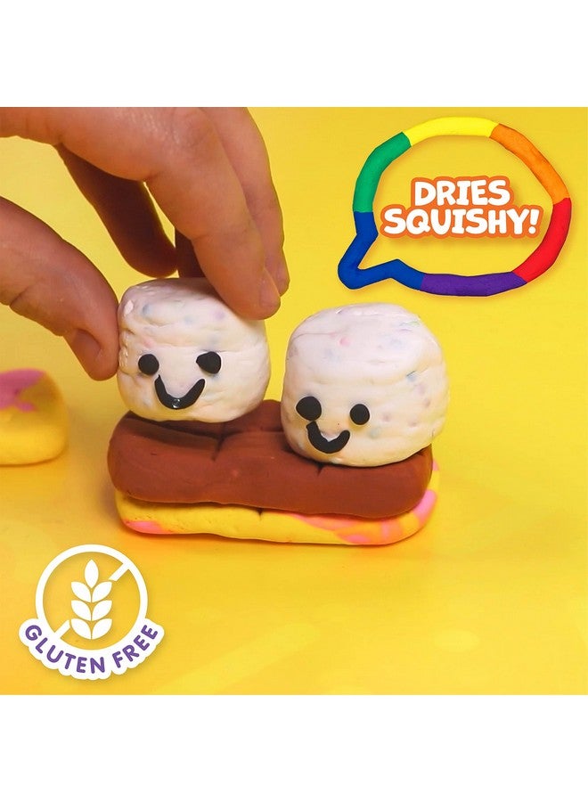 Made by Me Mixy Squish Rainbow by Horizon Group USA, Includes 6 oz. of Pre-Made Air Dry Clay, Sensory Play, 6 Colors, 4 Different Crunchy, Bumpy, Soft Textures, Dries Squishy & Smooth - Image 4