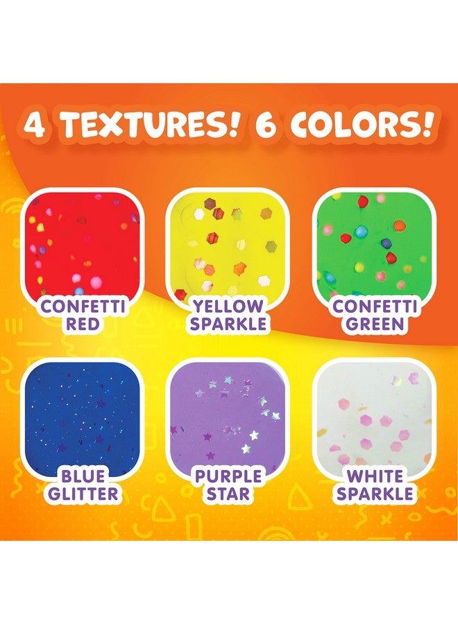 Made by Me Mixy Squish Rainbow by Horizon Group USA, Includes 6 oz. of Pre-Made Air Dry Clay, Sensory Play, 6 Colors, 4 Different Crunchy, Bumpy, Soft Textures, Dries Squishy & Smooth - Image 2