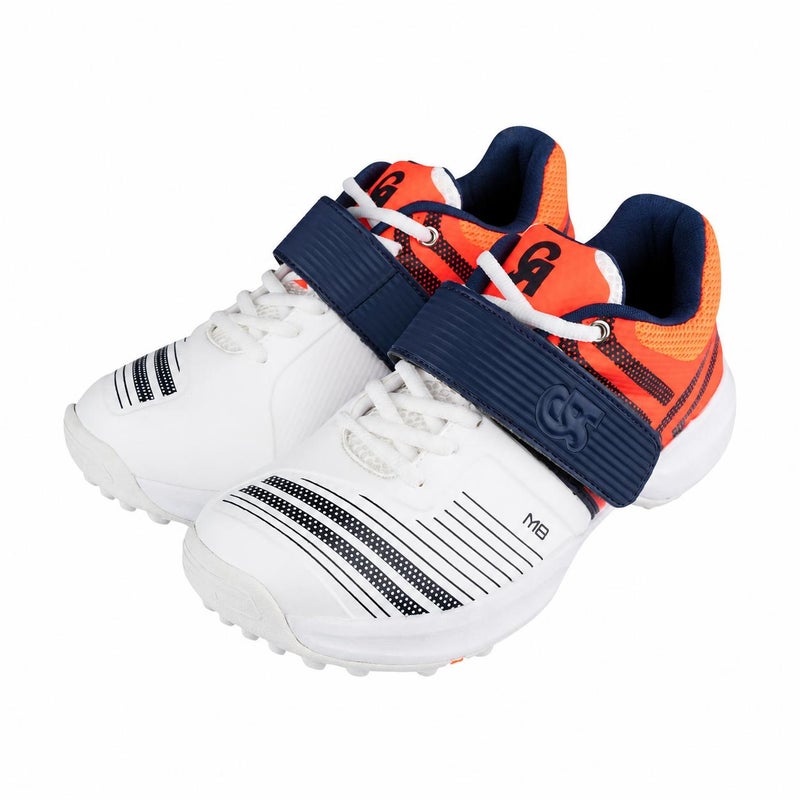 CA Cricket Arabia M8 White/Orange Cricket Shoes, UK 7 / EU 40 - Image 1