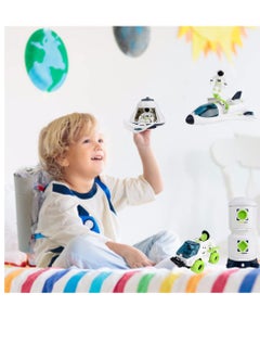 Y&D Astronaut Space Ship Shuttle Rocket Pretend Play Set City Mars Exploration Toy Kit  - Image 2