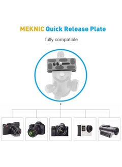 Y&D Camera Quick Release Plate PU60 2 Pieces QR Small with 1/4"-20 Screw, Tiny Universal for Arca Swiss Standard Clamp DSLR Tripod Ballhead  - Image 5