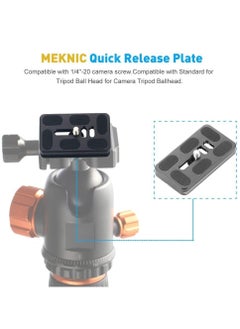 Y&D Camera Quick Release Plate PU60 2 Pieces QR Small with 1/4"-20 Screw, Tiny Universal for Arca Swiss Standard Clamp DSLR Tripod Ballhead  - Image 2