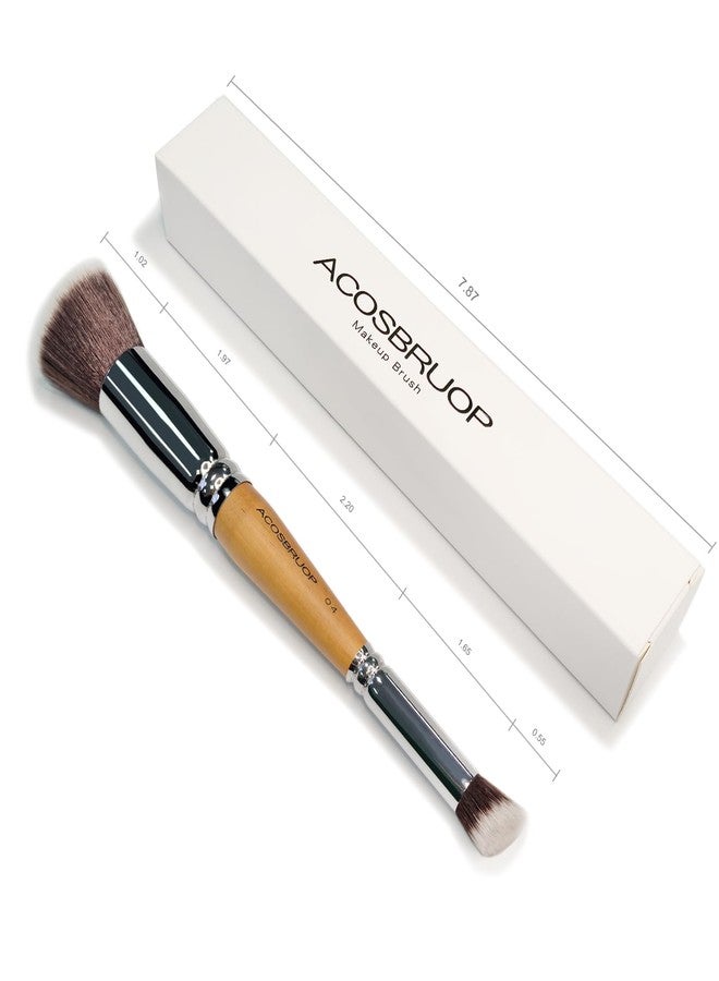 ACOSBRUOP Double Ended Concealer and Foundation Brush, Makeup Brush for Liquid, Cream, Concealer Brush Under Eye - Image 3