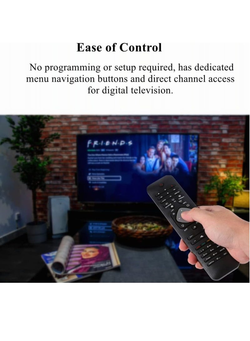 ELTRAZONE Universal Remote Control for Philips LCD LED Smart TV, Replacement Remote Control for All TV Models with battery - Image 4