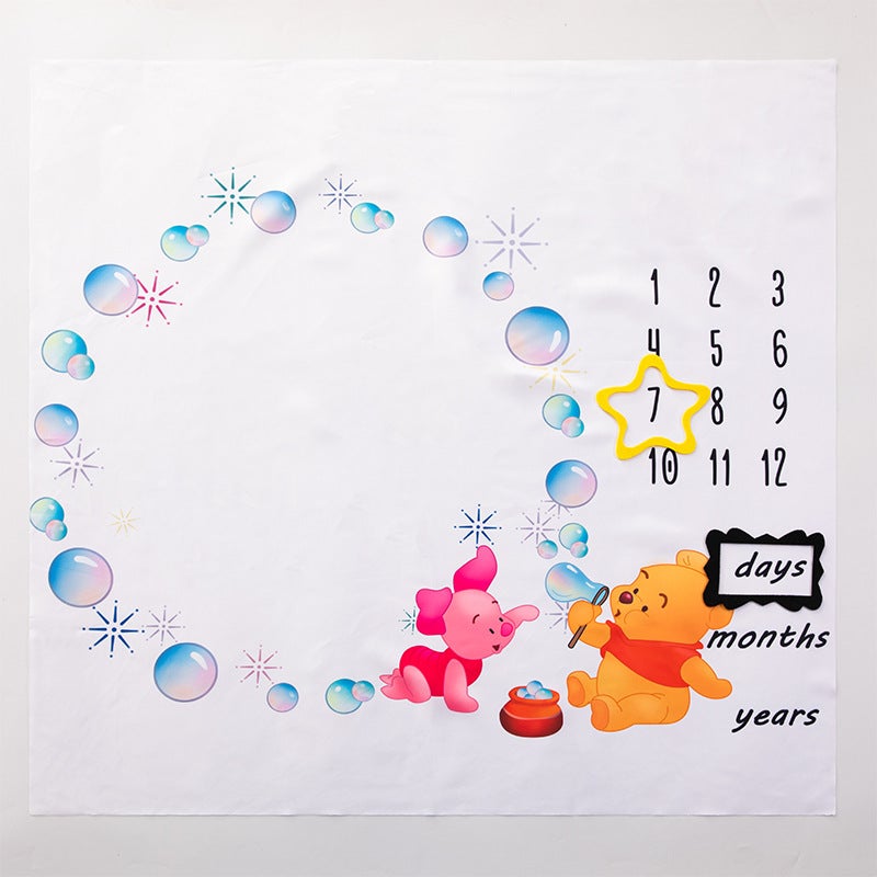 Baby Pography Background Cloth Newborn Milestone Month Po Props Baby Milestone Po Blanket - Image 1