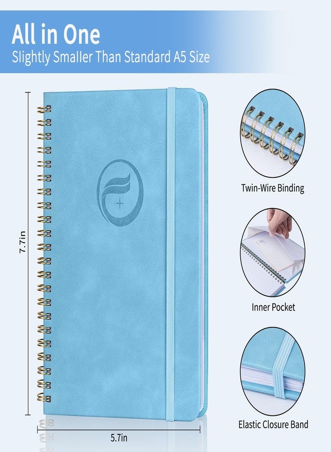 Blugool Password Book with Alphabetical Tabs, Password Keeper Book for Seniors, Individual & Colorful Tabs, Spiral Hardcover Password Notebook for Website Logins, 5.7" x 7.7", Blue - Image 3