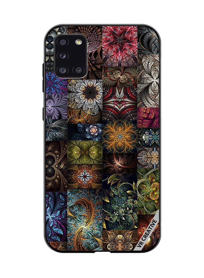 VR CREATIVE Protective Case Cover For Samsung Galaxy A31 30 Mind Blowing Pieces Of Algorithmic Fractal Art Design Multicolour - Image 1