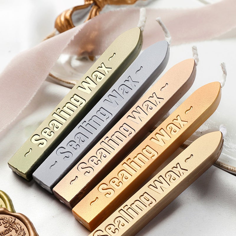 8Pcs Sealing Wax Sticks with Wicks Antique Fire Manuscript Sealing Wax for Wax Seal Stamp - Image 4