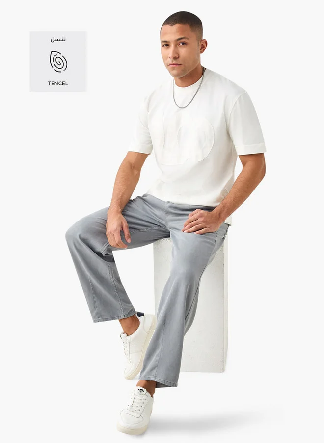 لي كوبر بنطلون لي كوبر بقصة مريحة مع رباط للإغلاق وجيوب