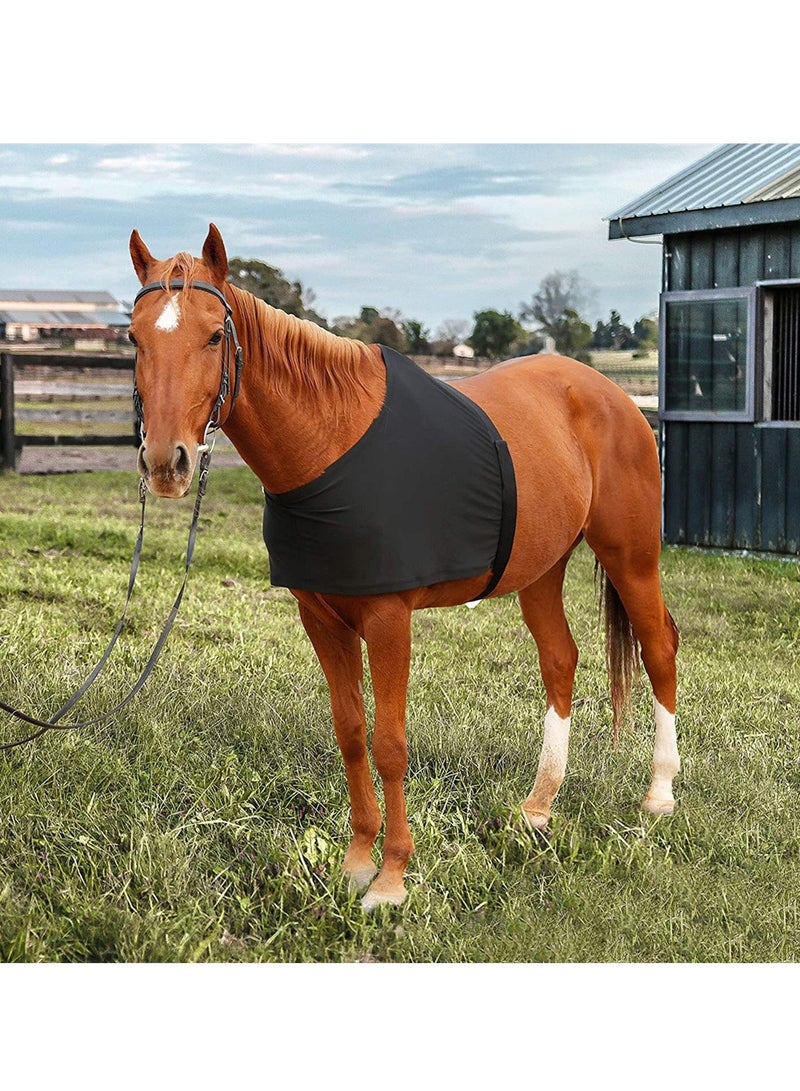 Generic High-Elasticity Horse Shoulder and Neck Vest - 70x60cm Size, Anti-Scratch Protection, Enhances Horse Comfort, Ideal for All Equestrian Activities - Image 2