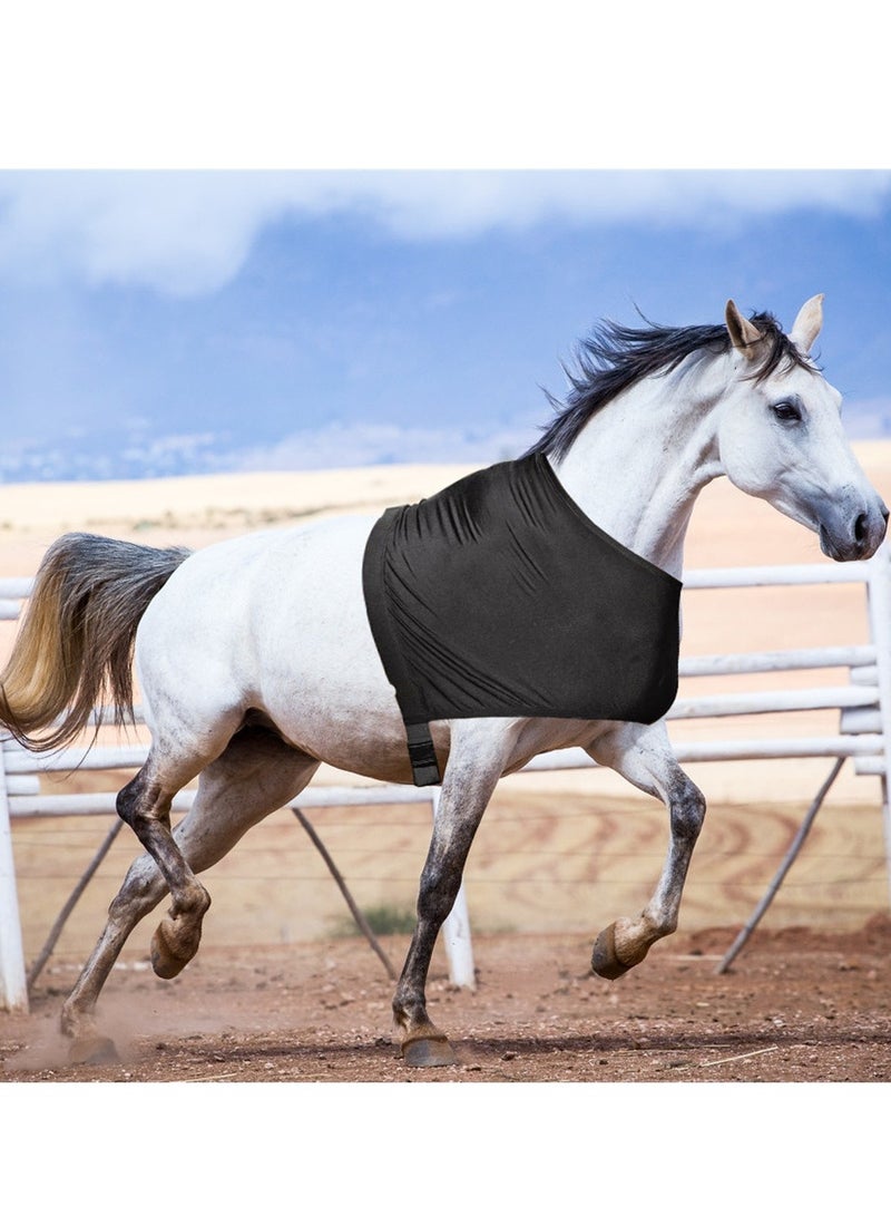 Generic High-Elasticity Horse Shoulder and Neck Vest - 70x60cm Size, Anti-Scratch Protection, Enhances Horse Comfort, Ideal for All Equestrian Activities - Image 4