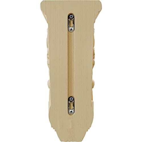 Ekena Millwork COR06X07X14FLMA Large Floral Wood Corbels, 6 1/4"W x 7 5/8"D x 14 1/8"H, Maple - Image 4