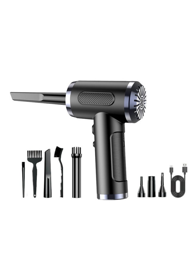 شاين مكنسة كهربائية للسيارة، محمولة باليد، عالية الطاقة 50000 دورة في الدقيقة، مكنسة كهربائية لاسلكية للاستخدام المنزلي والسيارة. - Image 1