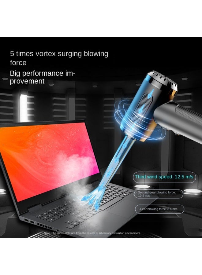 شاين مكنسة كهربائية للسيارة، محمولة باليد، عالية الطاقة 50000 دورة في الدقيقة، مكنسة كهربائية لاسلكية للاستخدام المنزلي والسيارة. - Image 3