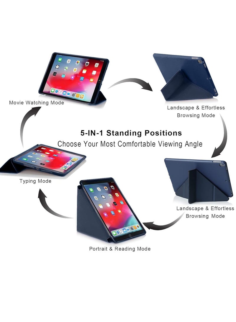 JAJEEK iPad 10.2 inch Case – Compatible with iPad 9th Generation 2021, iPad 8th Generation 2020 & iPad 7th Generation 2019 – 5-in-1 Multiple Viewing Angles, Auto Wake/Sleep, Soft Back Cover, Sky Blue – Stylish Protection for Your iPad - Image 2