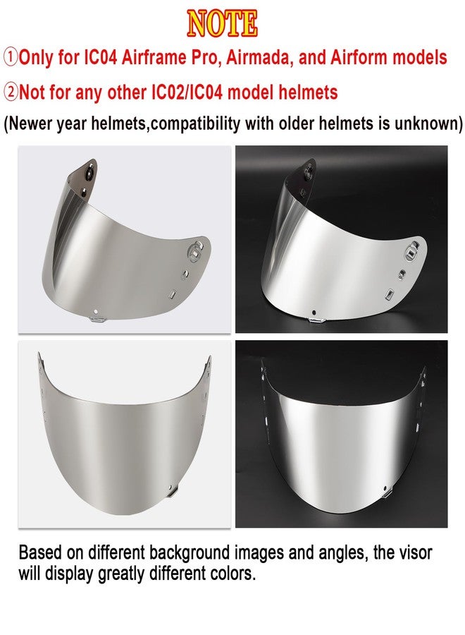 PSLER Icon Ic04 Visor - Icon Ic-04 Airframe Pro/Airmada/Airform Visor Motorcycle Helmet Tinted Visor UV Protection Face Shield Replacement for Ic04,Deep Blue - Image 3