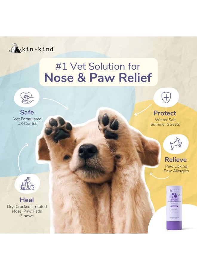 Kin+Kind - Organic Dog and Cat Nose and Paw Balm Stick - 1.76oz Shea Butter - Pet Supplies for Puppies and Dogs - Dog Accessories, Dog Supplies, Dog Paw Balm, Dog Nose Balm, Paw Butter Balm for Dogs - Image 1